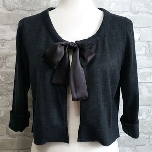 CALVIN KLEIN Ribbon Tie Cardigan, Medium, $29